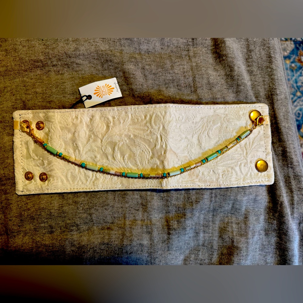 Brand new with tag handmade bracelet wallet